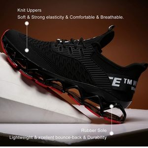 Black and red fashion non slip sneakers